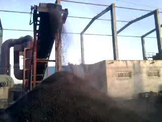 煤泥烘干機工作現場